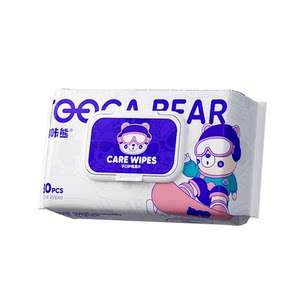 Duka Bear 80 wet wipes household large bag special wet wipes for children's hands, mouth and farts household affordable pure water cleaning