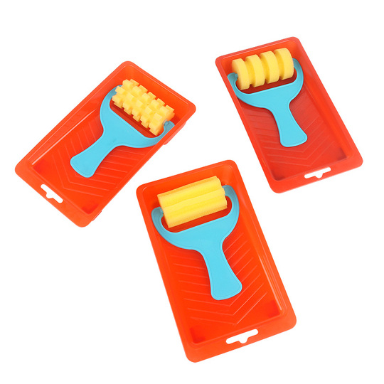Lot de 12 éponges de peinture pour tout-petits - Formes de dessin en éponge - Outil de dessin de graffiti à faire soi-même - Pinceau de peinture pour tout-petits