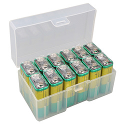 Pack Of 12 9v Battery Storage Box, Battery Box, Protection Box, Storage Box, Plastic Box, Storage Box, Organizer Box, Durable