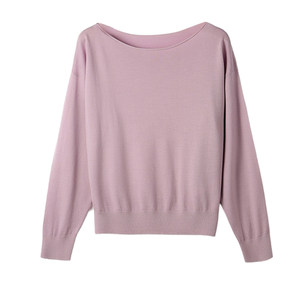 
Chunzhu 2026 Spring New 100% Sheep Wool Temperament Slimming Round Neck Knitted Bottoming Sweater Women's Thin Wool Sweater