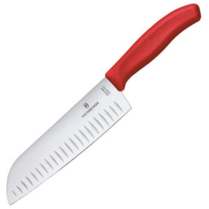 Victorinox Santoku knife kitchen knife air hole anti-stick Swiss imported ultra-fast sharp meat cleaver kitchen knife