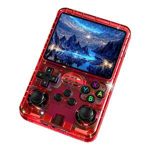 
New R36S handheld game console classic retro nostalgic childhood arcade GBA/FC/PS1 high-definition IPS screen dual 3D joystick game handheld game console with handles attached to students and children as a gift for husband