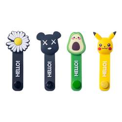 Cartoon Creative Cable Organizer Cute Silicone Cable Wrap
