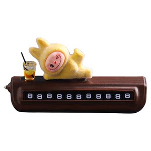 
YUJIAN丨2025 new mobile car phone plate Labubu advanced number plate car phone girl parking plate
