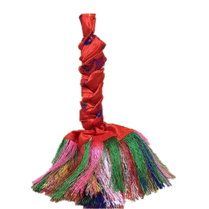 
Vajra knot car pendant Hada purely handmade Tibetan car hanging safe large colorful rope pendant car accessories