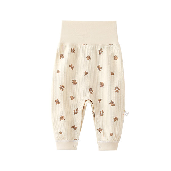 
[20% off area] Discount store withdraws the cabinet for baby pants spring and autumn cotton base autumn pants for newborns wearing inside and outside
