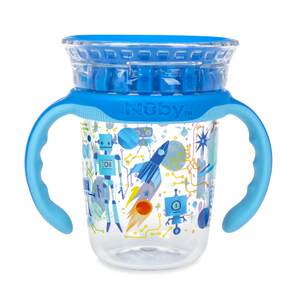 
NUBY magic cup baby learning drinking cup sucking cup baby anti-choking handle direct drinking cup sucking cup