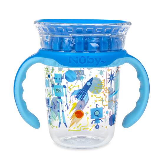 
NUBY magic cup baby learning drinking cup sucking cup baby anti-choking handle direct drinking cup sucking cup