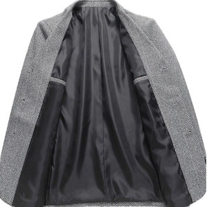 Middle-aged men's suit jacket middle-aged and elderly men's single casual clothes dad casual top three-button unironing suit