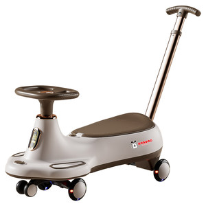 
Babudou children's twist car 1-3 years old 2025 new adult can sit double with push rod baby swing car