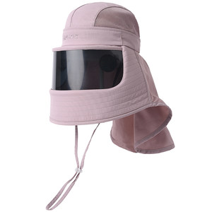 Carmon sun protection hat all-in-one medical art rear sun protection mask covering face breathable cycling neck protection sun hat for women