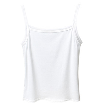 
Women's versatile ice thread thread pure cotton white suspender vest