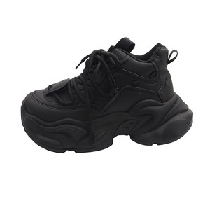 
Platform thick-soled dad shoes for small women to increase height 2026 super hot new model spring sports casual high-top shoes
