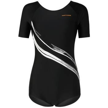 ARENA short -sleeved conjoined swimsuit female covered her belly and thin
