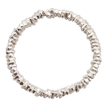 5g/portion S925 sterling silver broken silver beads