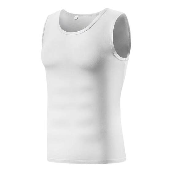 
Men's pure cotton wide shoulder vest V-neck sweetheart neckline thin sleeveless slim-fitting bottoming sweatshirt round neck cotton waistcoat