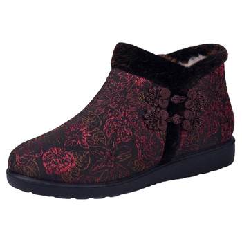 Old Beijing cloth shoes non-slip warm wool mother's shoes