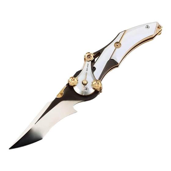 
Delta Pity Knife Action Peripheral Folding Unbladed Spring Butterfly Toy Alloy Model Game Props