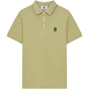 
[Christmas Gift] KENT/CURWEN/KENT/KENTIWEN men's and women's rose embroidered multi-color lapel short-sleeved POLO shirt