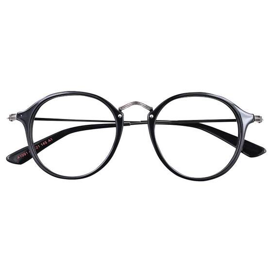 
Taro Fujii retro thin legs glasses frame for women round frame trendy myopia glasses frame fashionable literary flat light men and women Korean version