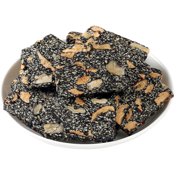 
[0 Additives] Black Sesame Walnut Soft Cake Nutritional Pastry Specialty Soft Glutinous Pregnant Women Casual Snack Bags