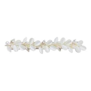 
Nanzhi Chaoxian Pearl Wheat Hair Clip Women's High-end Side Clip Side 2025 New Bangs Clip One-word Clip Headwear