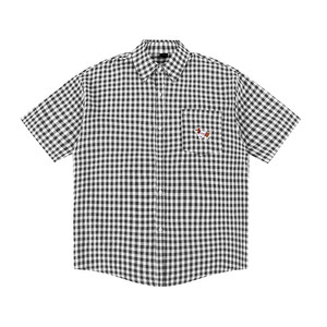 
lemanism trendy brand dachshund plaid short-sleeved shirt for men long-sleeved 2025 spring and autumn couple style inch shirt for women