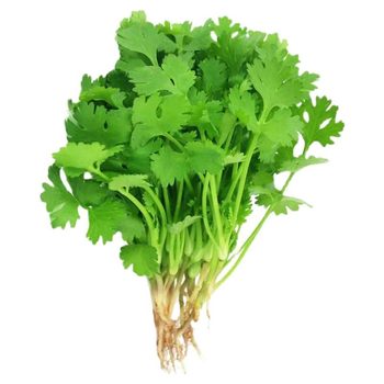 A complete collection of vegetables on the balcony of the farmhouse coriander seeds