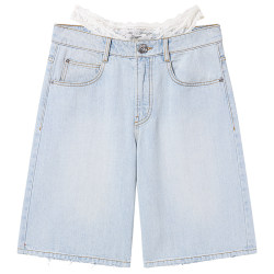 MissSixty patchwork waist denim shorts