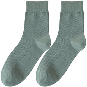 
Men's mid-tube socks for summer thin pure cotton socks for odorproof and sweat-absorbing mesh 100% authentic summer socks