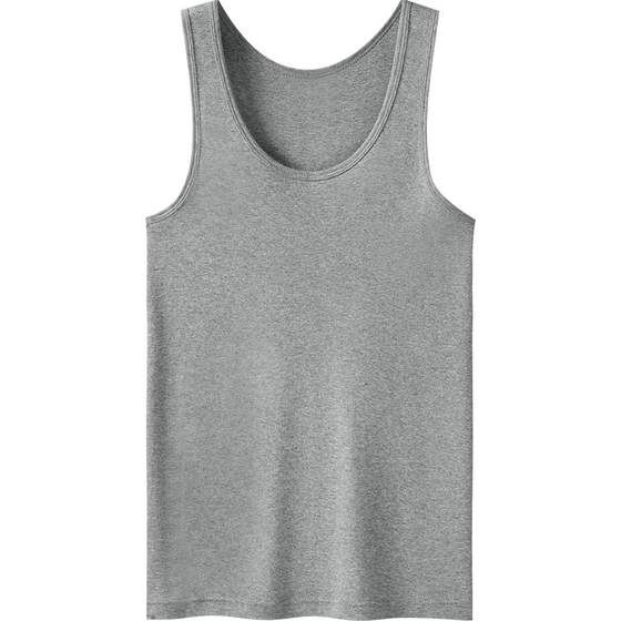 
[2 pieces] Three gun vest men's pure cotton breathable sweat-absorbing base wearing loose cotton men's sweat shirt I-shaped home