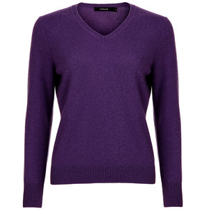
Pipigo genuine V-neck multi-color base pullover women's cashmere sweater