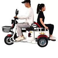 Электрический трехколесный велосипед для пожилых людей, трехколесный электромобиль с аккумулятором для взрослых