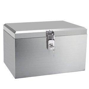 
304 stainless steel motorcycle trunk electric vehicle trunk battery waterproof tool box anti-theft can be customized in one piece