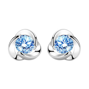 
Ocean Heart Earrings Women's Sterling Silver Premium Gift