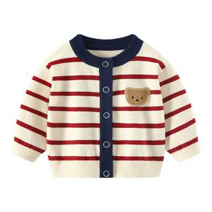 
Baby boy spring split suit 1 year old baby sweater spring and autumn clothes boy coat children's knitted cardigan spring