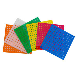 
Food grade PP material diy pipe climbing frame hole board colorful children's busy board accessories side baffle