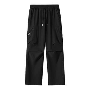 Pull back ice silk overalls men's summer thin quick-drying pants loose casual assault pants straight sports trousers