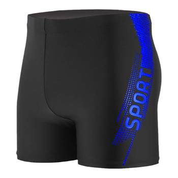 Men's large size anti-embarrassment quick-drying breathable swimming trunks