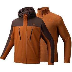 
ANTA 3-in-1 Soft Shell Jacket丨Earth Shell Polar Fleece Sports Jacket Men's Fleece Outdoor Mountaineering Top