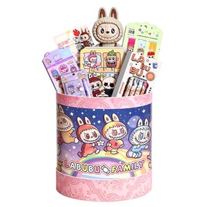 
Labubu stationery set for girls, first-grade primary school students, school supplies gift box, Children's Day gift, 10th birthday, high-looking souvenir, kindergarten stationery gift package, learning set