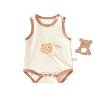 
Baby clothes summer thin vest bag sleeveless summer baby summer clothes boy Ha-shirt A pure cotton 6 women