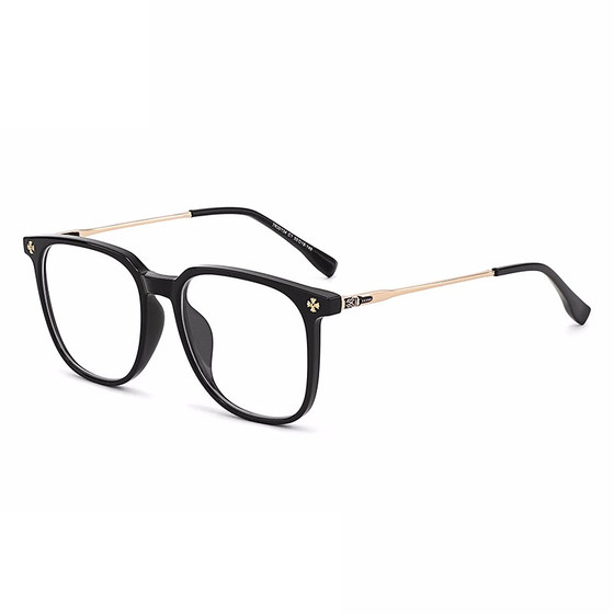 Sakawa Suyan Black Frame anti -Blu -ray glasses myopia women can be equipped with flat light eyes frame mirror frame men's tide big face is thin