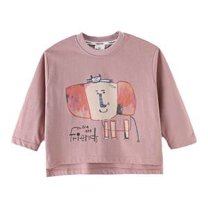 
Yantaijia children's clothing boys pink sweatshirt handsome spring new children's T-shirt long-sleeved baby boy pure cotton top