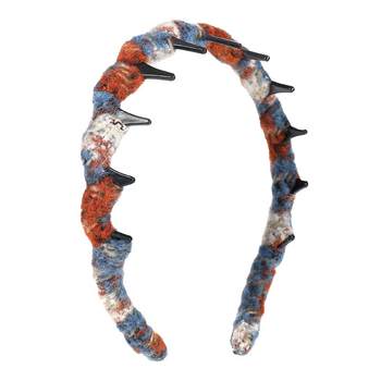 Autumn and winter color wool head hoop female high skull top
