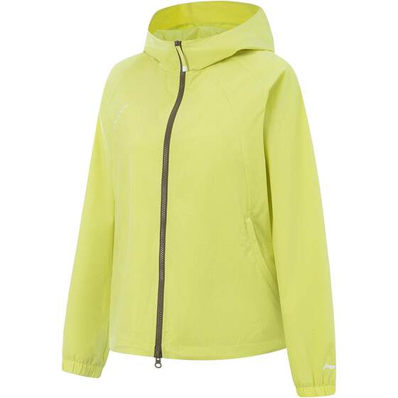 
Li Ning Jacket Women's Spring New Running Outdoor Hooded Cardigan Top Windproof Soft Shell Windbreaker Women's Sports Jacket