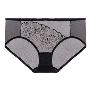 爱慕芳华女士内裤抗菌棉质底裆性感蕾丝红品中腰平角裤AM23B431