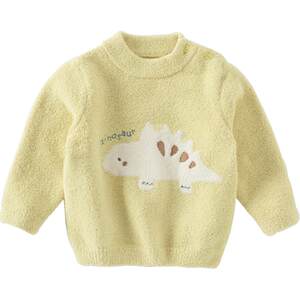 
David Bella girls half turtleneck sweater boys half velvet sweater 2026 autumn and winter new children's pullover