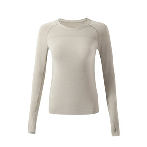 
Yoga wear women's autumn and winter running sports tops fitness Pilates training clothes set quick-drying long-sleeved season T-shirt