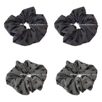 Internet celebrity hot 2025 new polka dot bow hair rope
